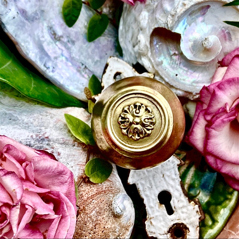 🏵Beautiful Victorian Antique Gold Door Knob